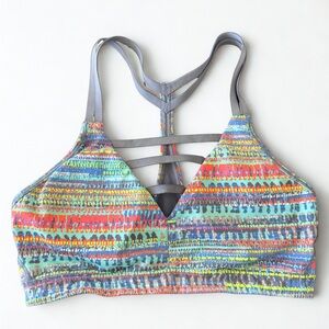 Victoria's Secret VSX Sport Multicolor Strappy Sports Bra